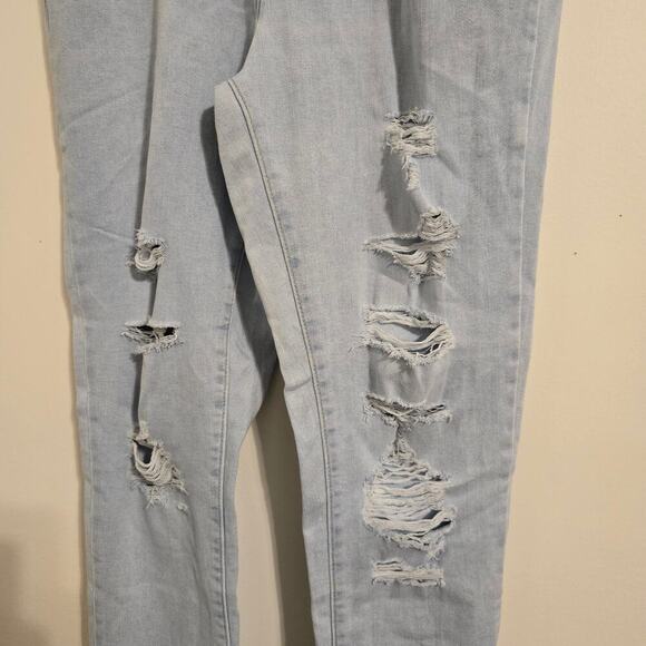 Levi Strauss & Co Women’s High Rise Light Wash Distressed Skinny Jeans Size 30 - Picture 5 of 11